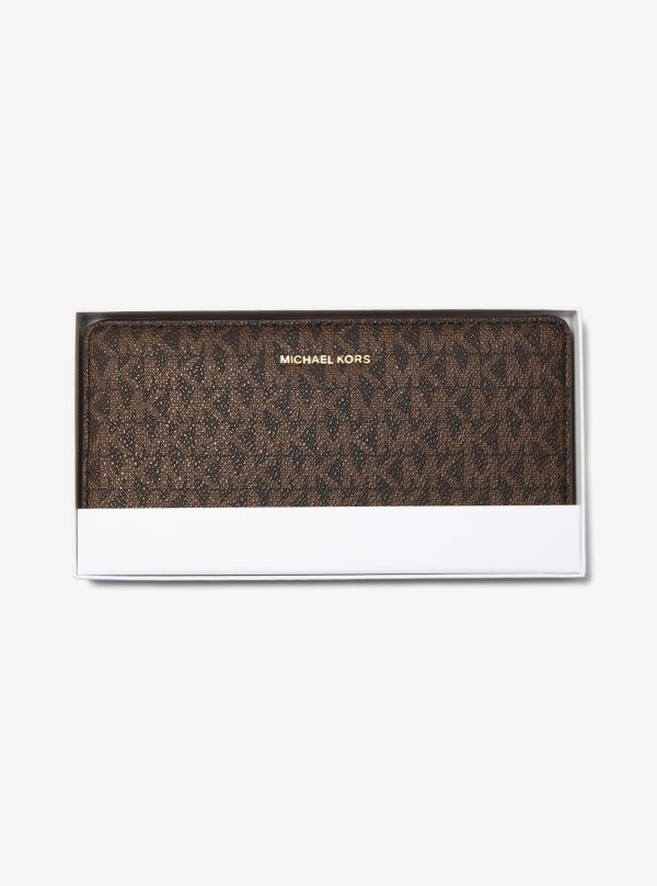 Michael Kors Bryant Large Signature Logo Snap-Front Wallet
