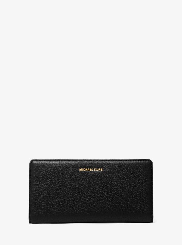 Michael Kors Bryant Large Pebbled Leather Snap-Front Wallet