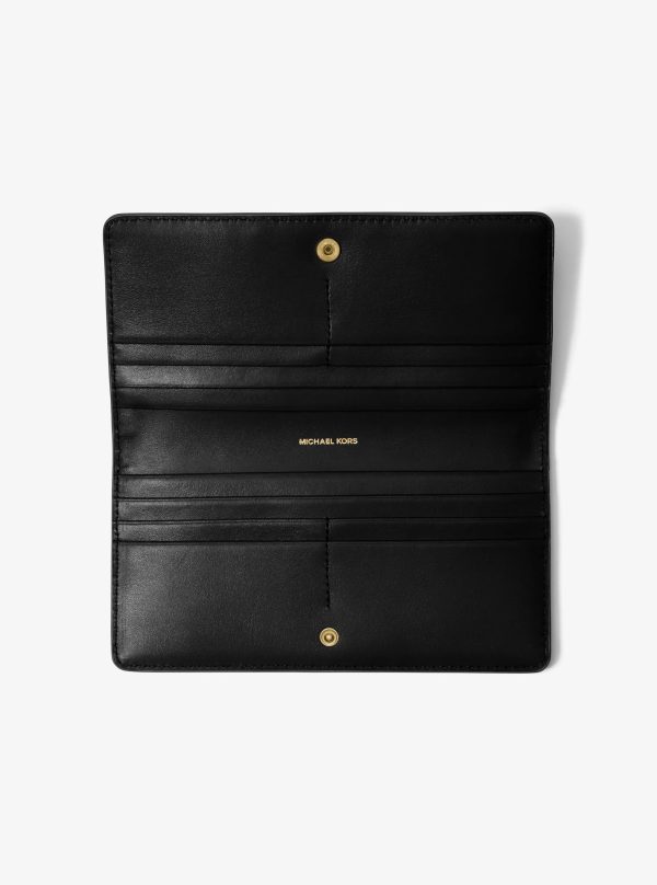 Michael Kors Bryant Large Pebbled Leather Snap-Front Wallet