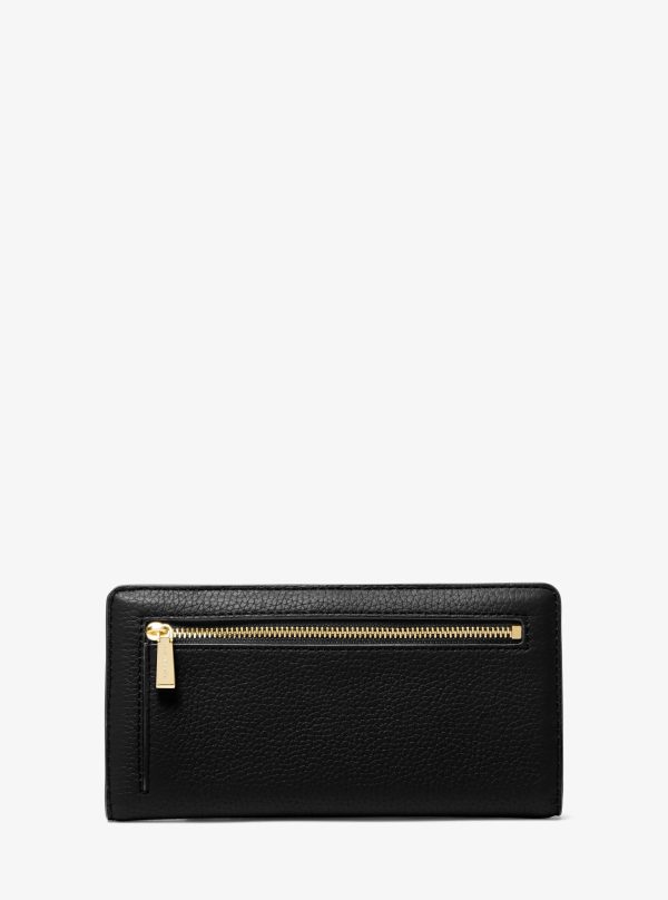 Michael Kors Bryant Large Pebbled Leather Snap-Front Wallet