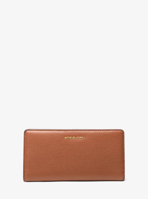 Michael Kors Bryant Large Pebbled Leather Snap-Front Wallet