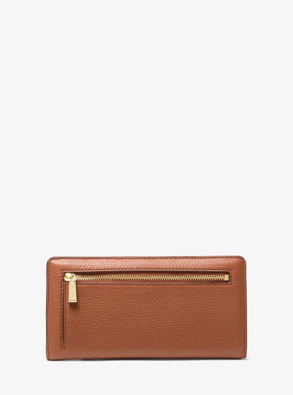 Michael Kors Bryant Large Pebbled Leather Snap-Front Wallet