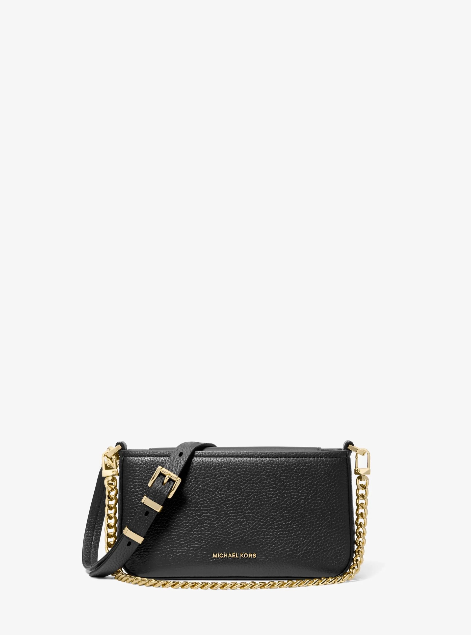 Michael Kors Bryant Small Pebbled Leather Convertible Pochette - Image 11