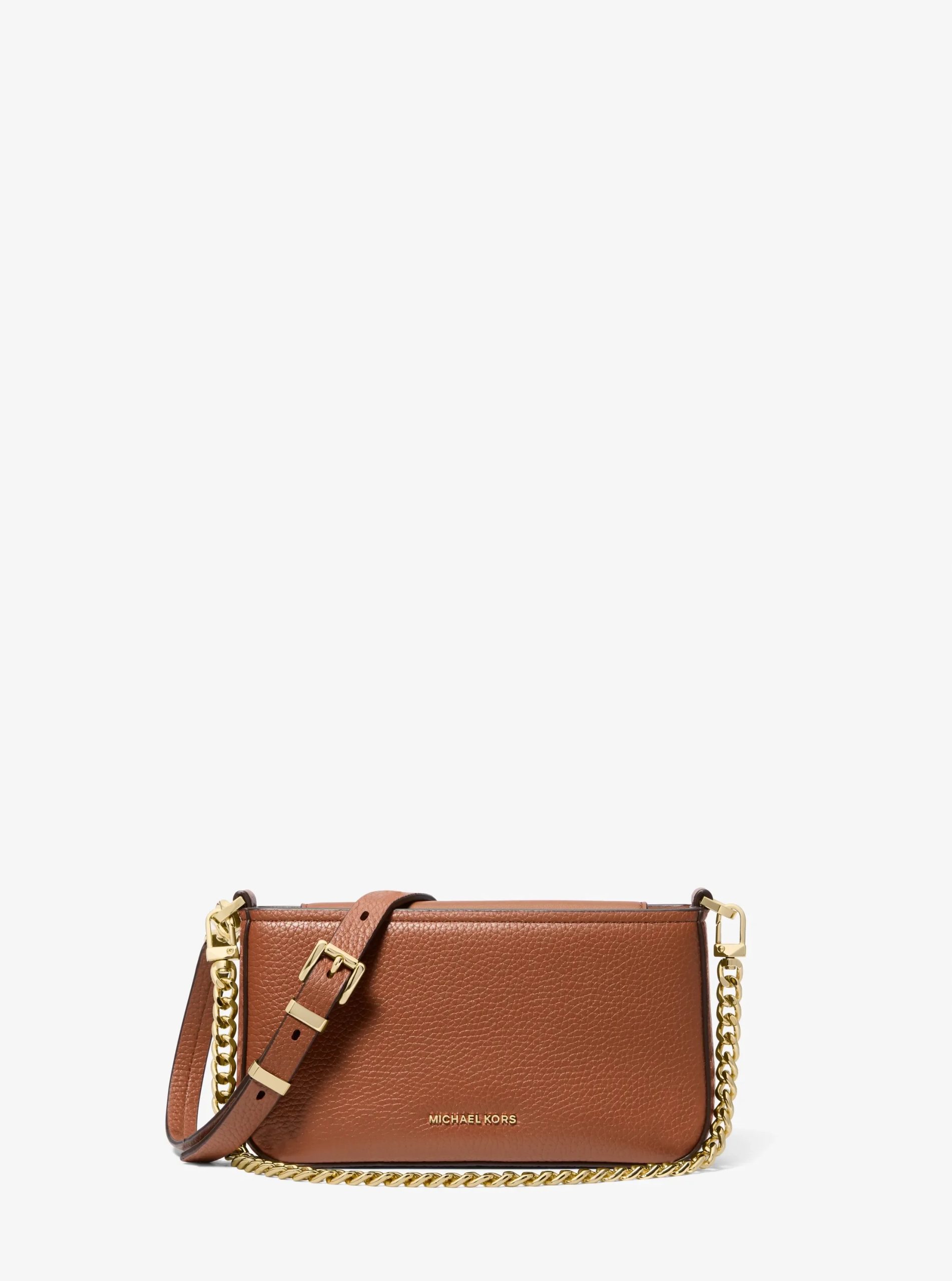 Michael Kors Bryant Small Pebbled Leather Convertible Pochette - Image 15