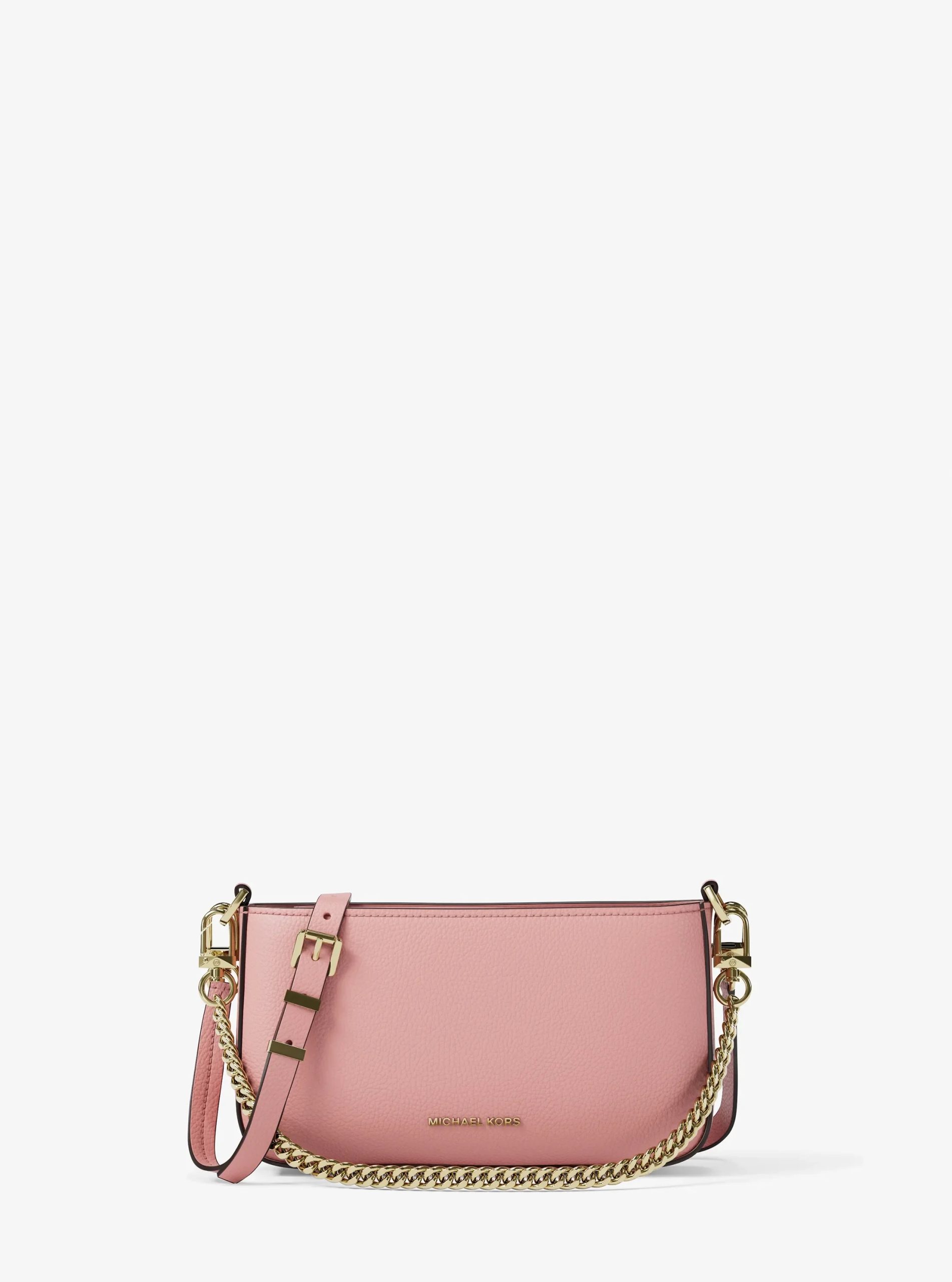 Michael Kors Bryant Small Pebbled Leather Convertible Pochette - Image 6