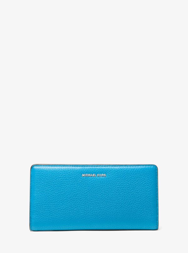 Michael Kors Bryant Large Pebbled Leather Snap-Front Wallet