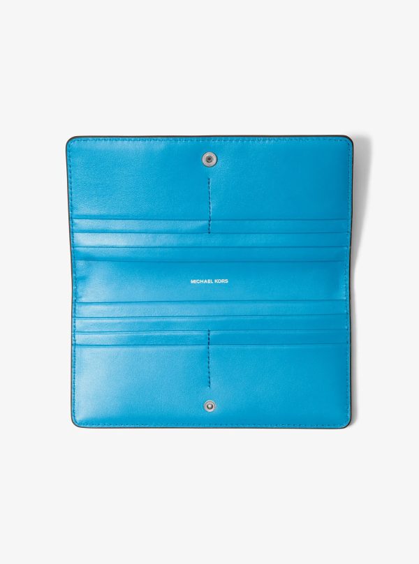 Michael Kors Bryant Large Pebbled Leather Snap-Front Wallet