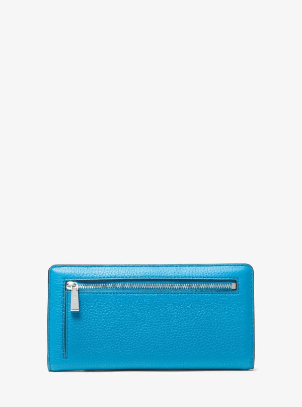 Michael Kors Bryant Large Pebbled Leather Snap-Front Wallet