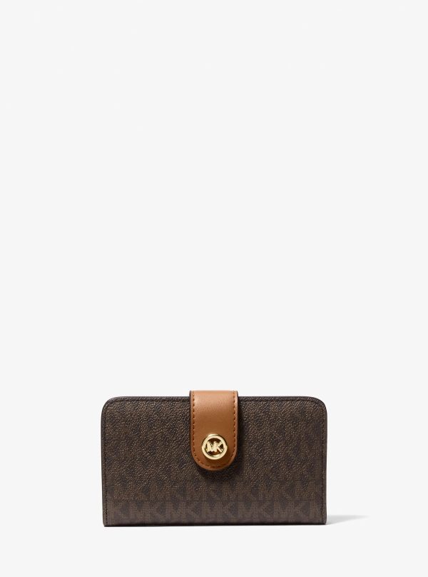 Michael Kors MK Pop Charm Medium Signature Logo Wallet