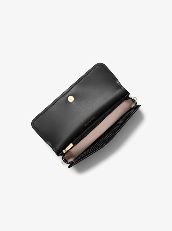 Michael Kors Jet Set Small Pebbled Leather Smartphone Crossbody Bag