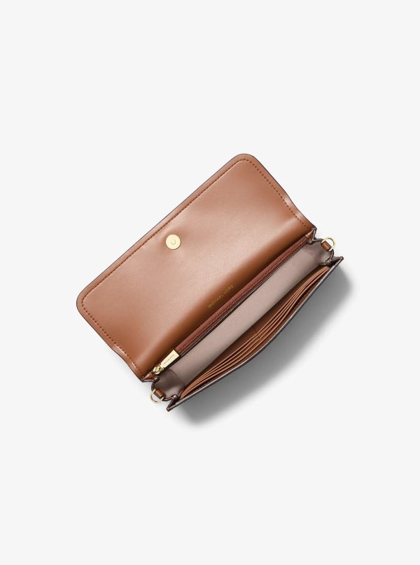 Michael Kors Jet Set Small Pebbled Leather Smartphone Crossbody Bag