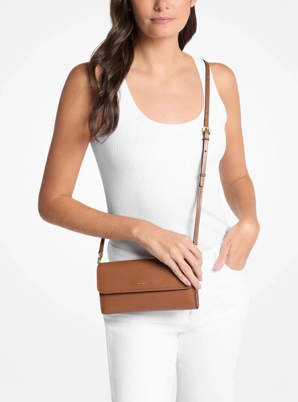 Michael Kors Jet Set Small Pebbled Leather Smartphone Crossbody Bag