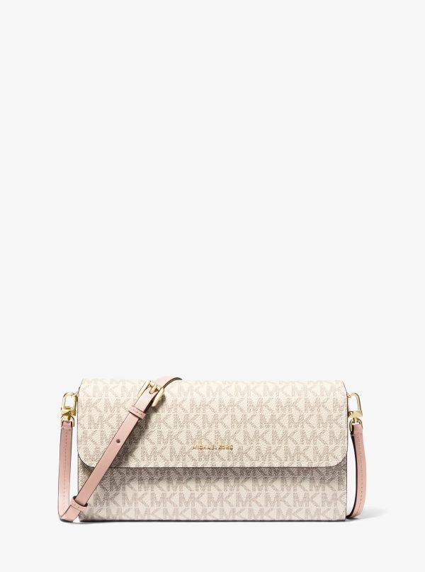 Michael Kors Jet Set Small Signature Logo Smartphone Crossbody Bag