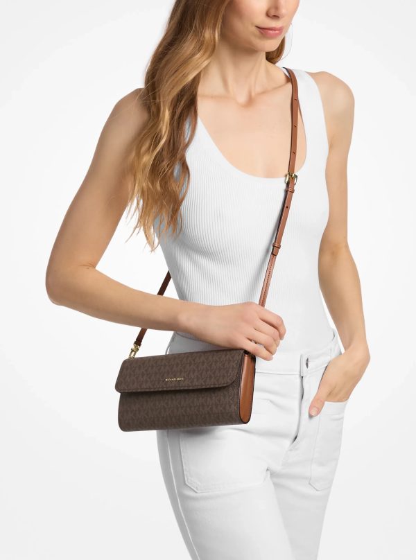 Michael Kors Jet Set Small Signature Logo Smartphone Crossbody Bag