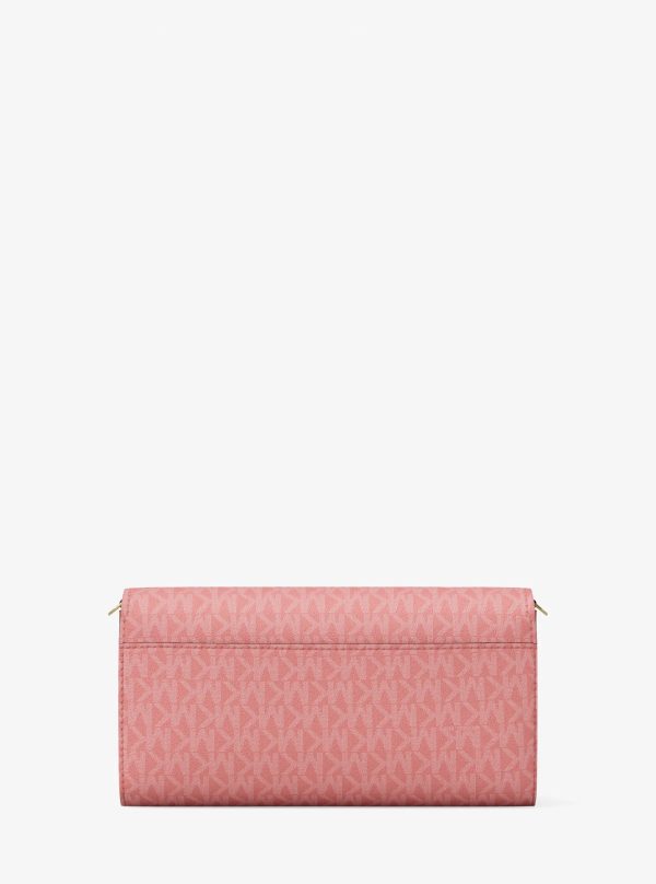 Michael Kors Jet Set Small Signature Logo Convertible Crossbody Bag