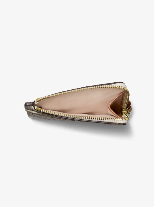 Michael Kors Jet Set Small Signature Logo Card Case Wristlet