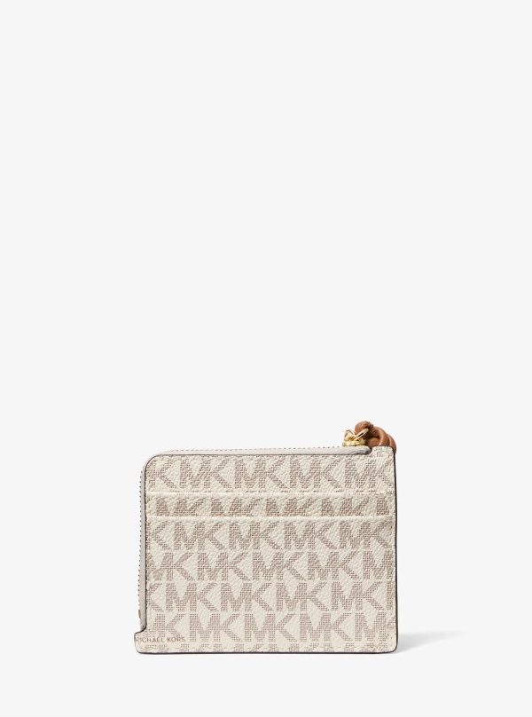 Michael Kors Jet Set Small Signature Logo Card Case Wristlet