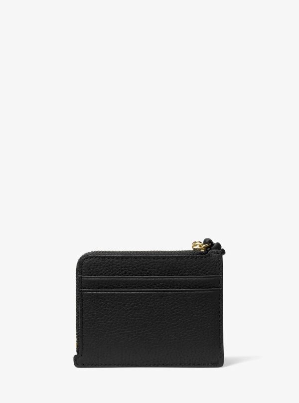 Michael Kors Jet Set Small Pebbled Leather Card Case Wristlet