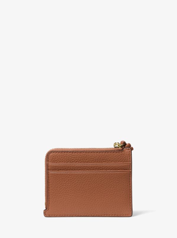 Michael Kors Jet Set Small Pebbled Leather Card Case Wristlet