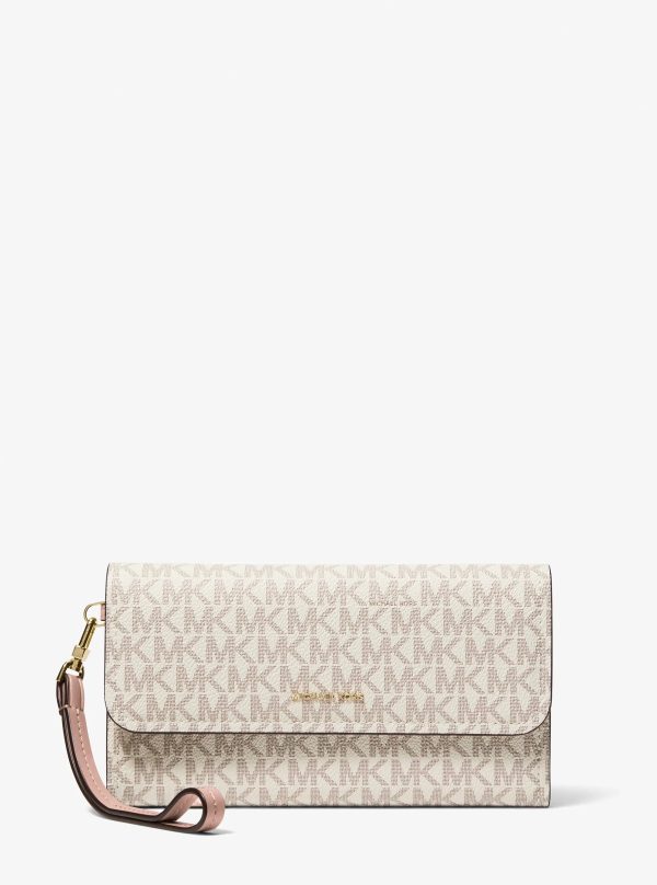 Michael Kors Jet Set Medium Signature Logo Smartphone Wristlet