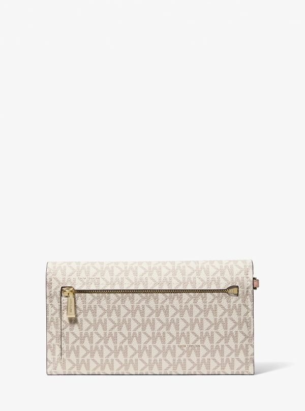 Michael Kors Jet Set Medium Signature Logo Smartphone Wristlet