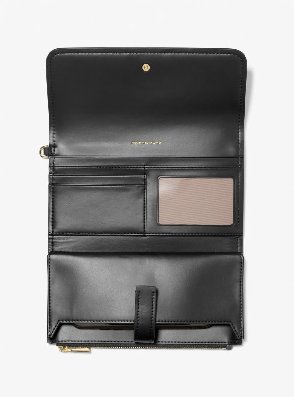 Michael Kors Jet Set Medium Pebbled Leather Smartphone Wristlet