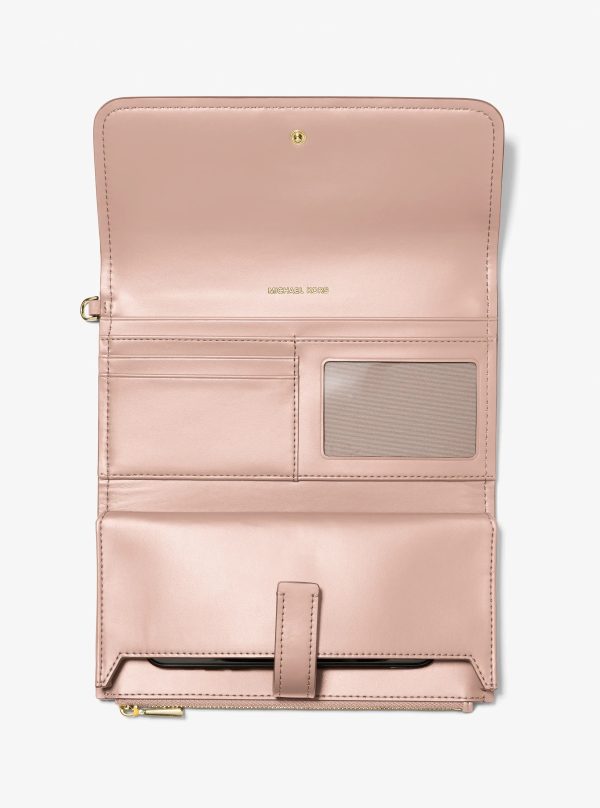 Michael Kors Jet Set Medium Pebbled Leather Smartphone Wristlet