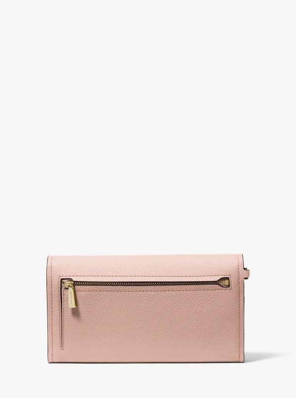 Michael Kors Jet Set Medium Pebbled Leather Smartphone Wristlet