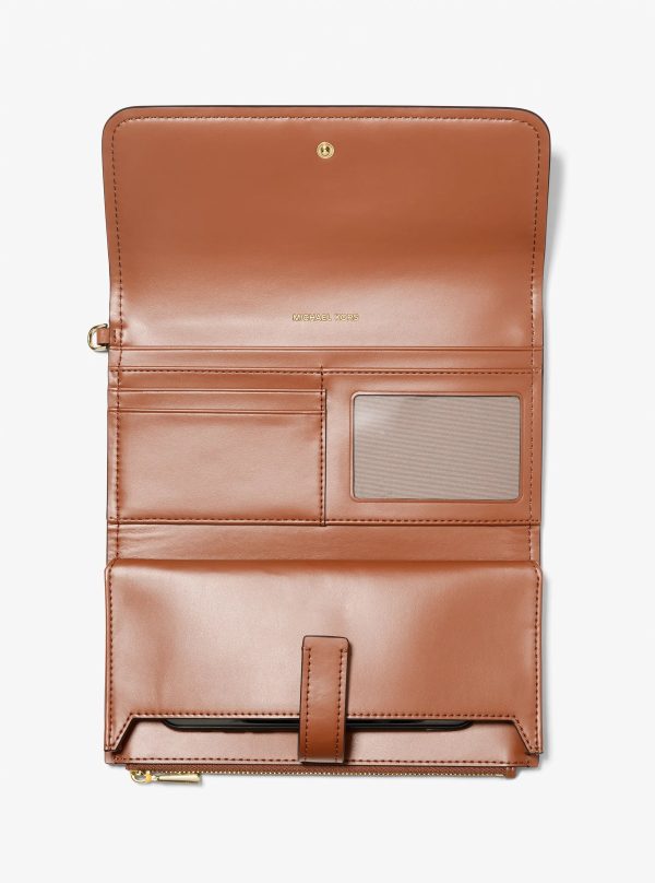 Michael Kors Jet Set Medium Pebbled Leather Smartphone Wristlet