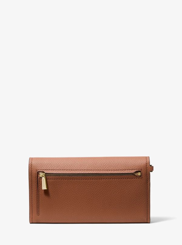 Michael Kors Jet Set Medium Pebbled Leather Smartphone Wristlet