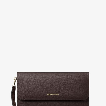 Michael Kors Jet Set Medium Pebbled Leather Smartphone Wristlet