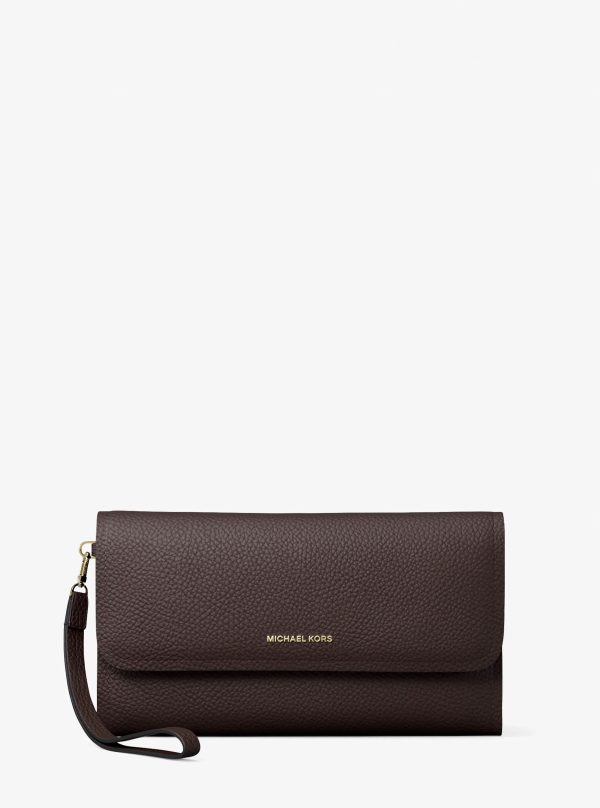 Michael Kors Jet Set Medium Pebbled Leather Smartphone Wristlet