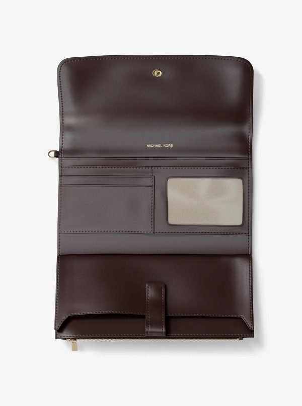 Michael Kors Jet Set Medium Pebbled Leather Smartphone Wristlet
