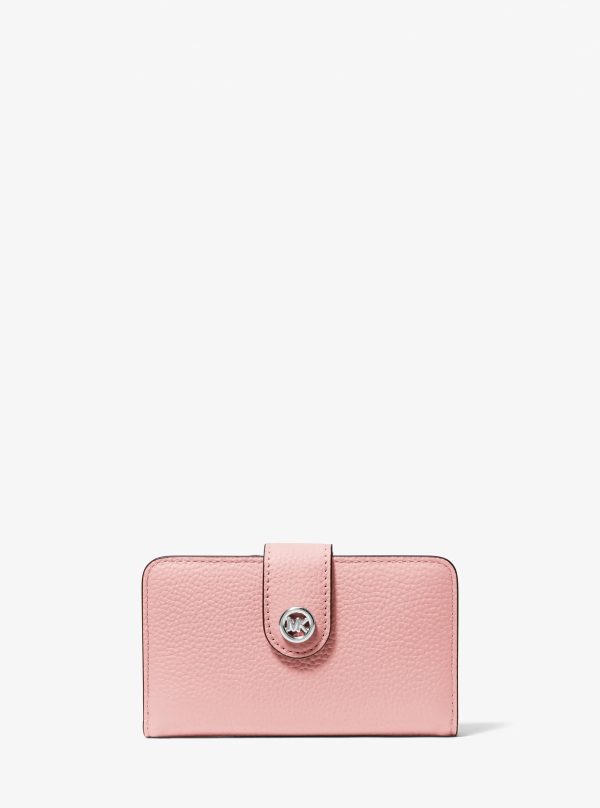 Michael Kors MK Pop Charm Medium Pebbled Leather Wallet