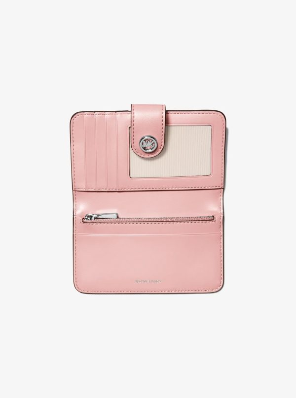 Michael Kors MK Pop Charm Medium Pebbled Leather Wallet