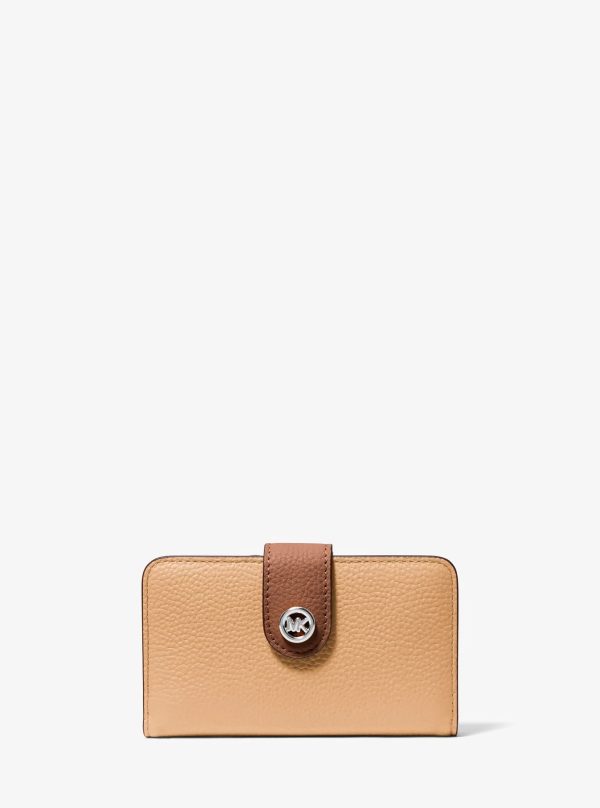 Michael Kors MK Pop Charm Medium Pebbled Leather Wallet