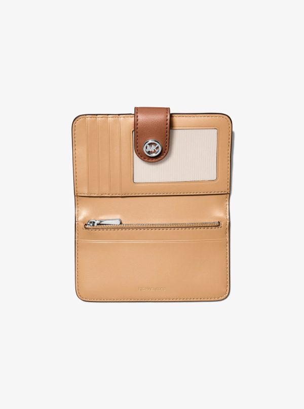 Michael Kors MK Pop Charm Medium Pebbled Leather Wallet