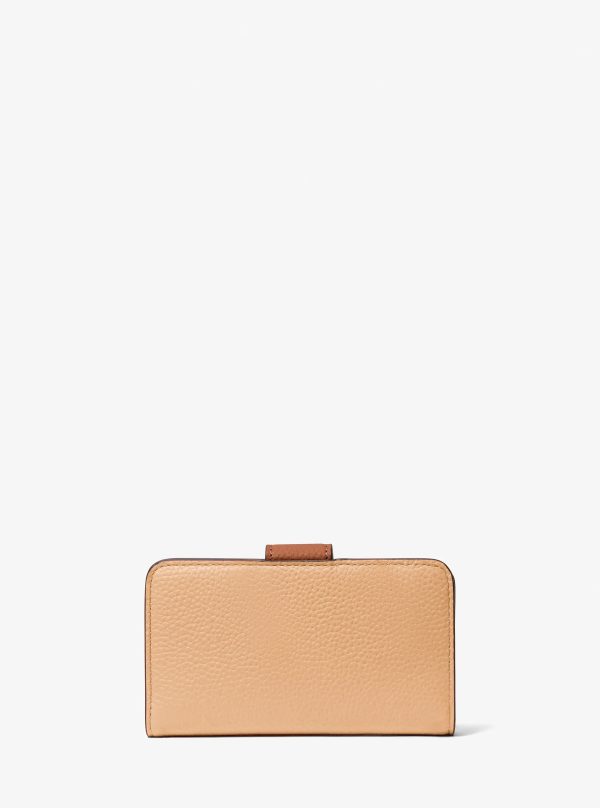 Michael Kors MK Pop Charm Medium Pebbled Leather Wallet