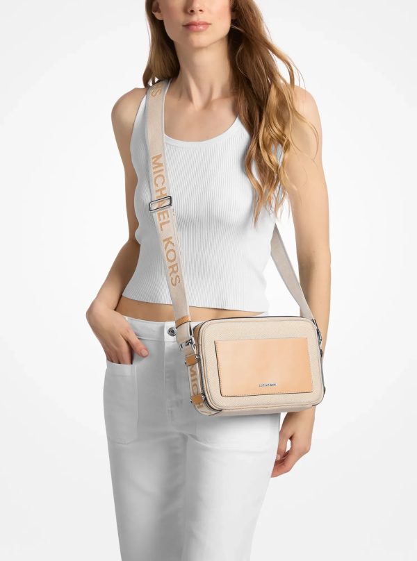 Michael Kors Maeve Large Canvas Crossbody Bag