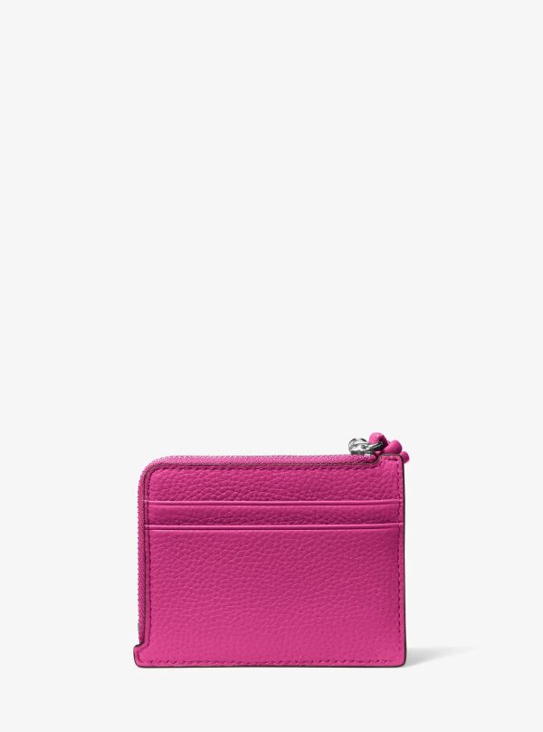 Michael Kors Jet Set Small Pebbled Leather Card Case Wristlet