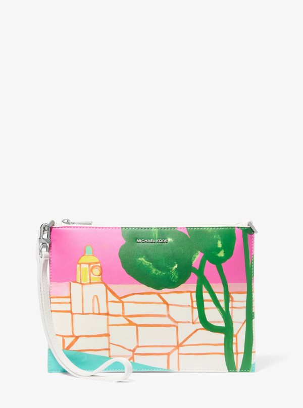 Michael Kors X Christina Zimpel Jet Set Extra-Large Convertible Wristlet