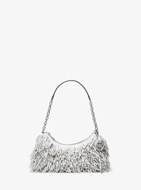 Michael Kors Nolita Medium Fringed Leather Pochette