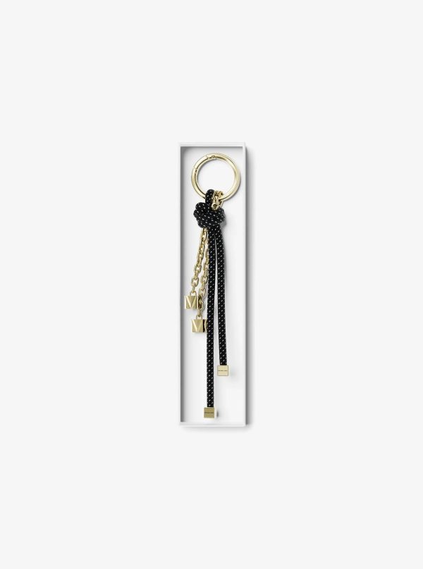 Michael Kors Gold-Tone and Speckled Cord Bag Charm
