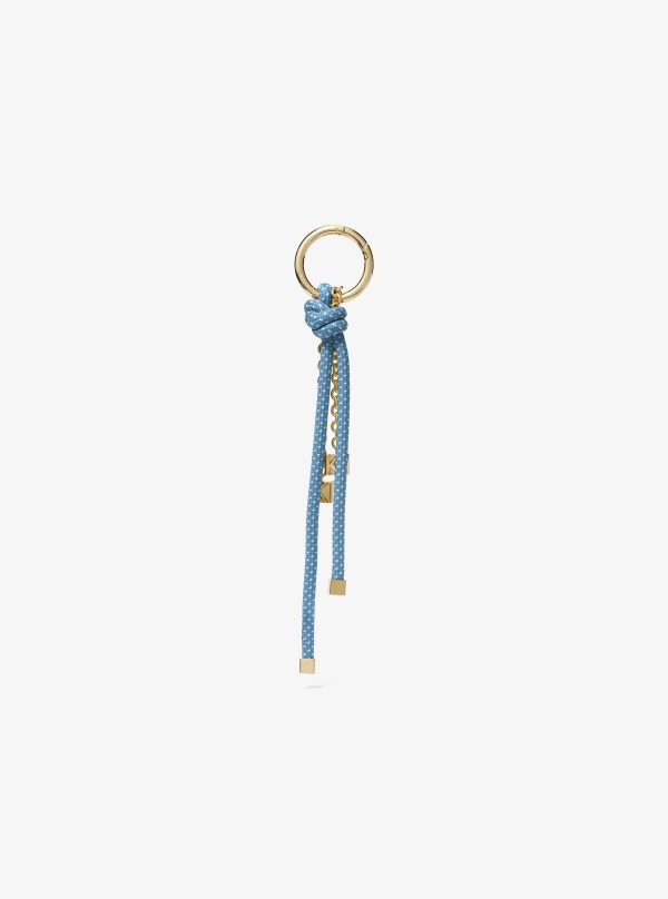 Michael Kors Gold-Tone and Speckled Cord Bag Charm
