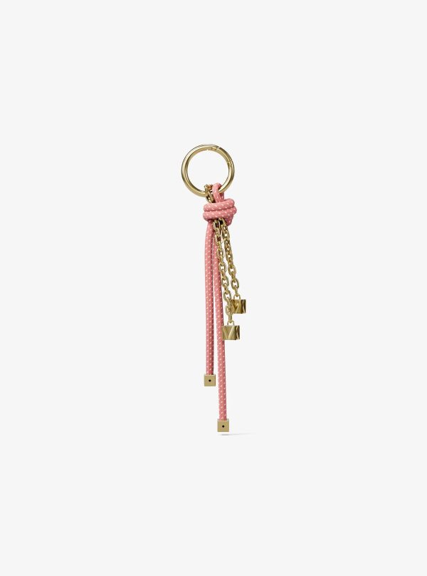 Michael Kors Gold-Tone and Speckled Cord Bag Charm