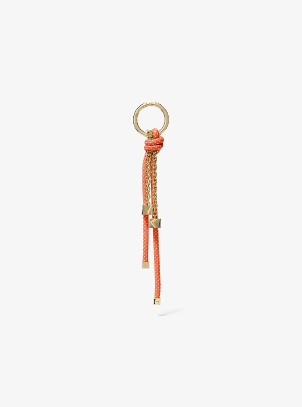 Michael Kors Gold-Tone and Speckled Cord Bag Charm