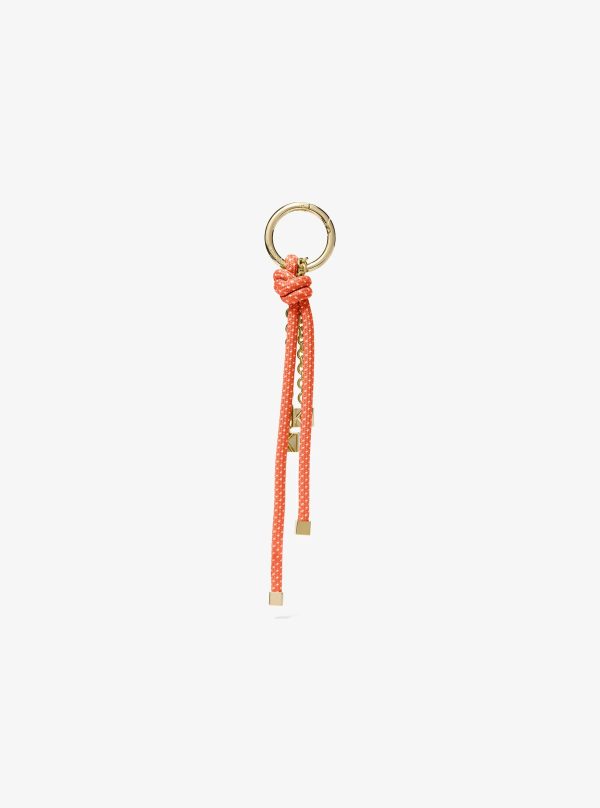 Michael Kors Gold-Tone and Speckled Cord Bag Charm