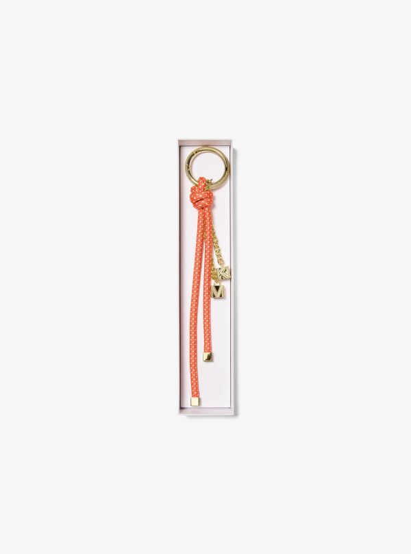 Michael Kors Gold-Tone and Speckled Cord Bag Charm