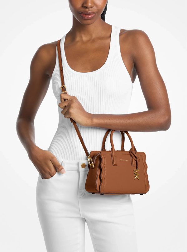 Michael Kors Laila Extra-Small Pebbled Leather Convertible Crossbody Bag