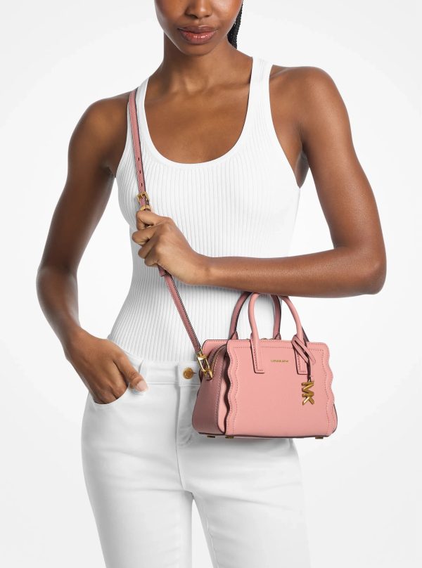 Michael Kors Laila Extra-Small Pebbled Leather Convertible Crossbody Bag